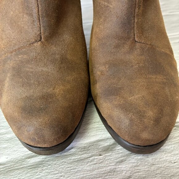 Rag & Bone Women’s Newbury Heeled Ankle Boots Distressed Brown Suede Size 37 - Picture 3 of 16